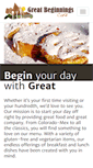 Mobile Screenshot of greatbeginningscafe.com